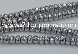 CHE732 15.5 inches 2*4mm faceted rondelle plated hematite beads