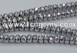 CHE732 15.5 inches 2*4mm faceted rondelle plated hematite beads