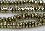 CHE739 15.5 inches 4*8mm faceted rondelle plated hematite beads