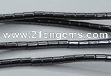 CHE755 15.5 inches 2*2.5mm tube hematite beads wholesale