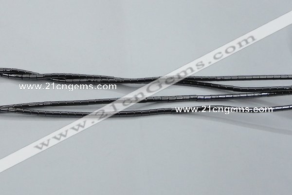 CHE755 15.5 inches 2*2.5mm tube hematite beads wholesale