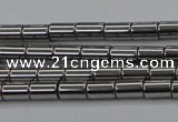 CHE767 15.5 inches 3*5mm tube plated hematite beads wholesale