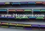 CHE770 15.5 inches 3*5mm tube plated hematite beads wholesale