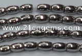 CHE794 15.5 inches 3*5mm rice plated hematite beads wholesale