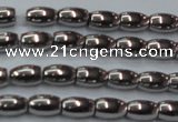 CHE802 15.5 inches 4*6mm rice plated hematite beads wholesale