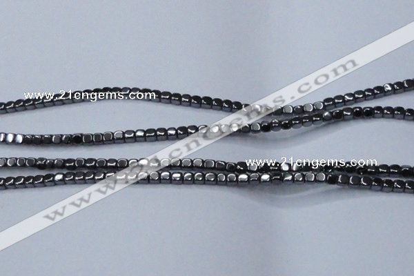 CHE817 15.5 inches 2*2mm dice hematite beads wholesale