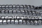 CHE850 15.5 inches 2*2mm dice platedhematite beads wholesale