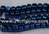 CHE859 15.5 inches 3*3mm dice platedhematite beads wholesale