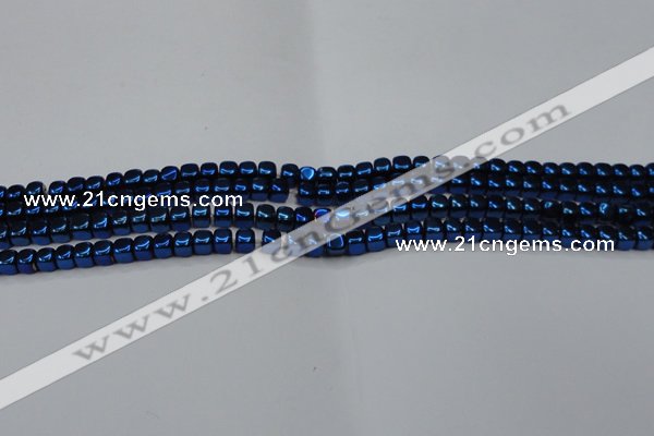 CHE859 15.5 inches 3*3mm dice platedhematite beads wholesale