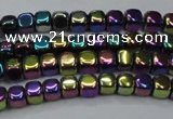 CHE860 15.5 inches 3*3mm dice platedhematite beads wholesale