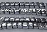 CHE866 15.5 inches 4*4mm dice platedhematite beads wholesale