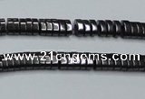 CHE927 15.5 inches 1*2*3mm oval hematite beads wholesale