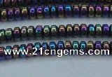 CHE963 15.5 inches 1.5*3mm rondelle plated hematite beads wholesale