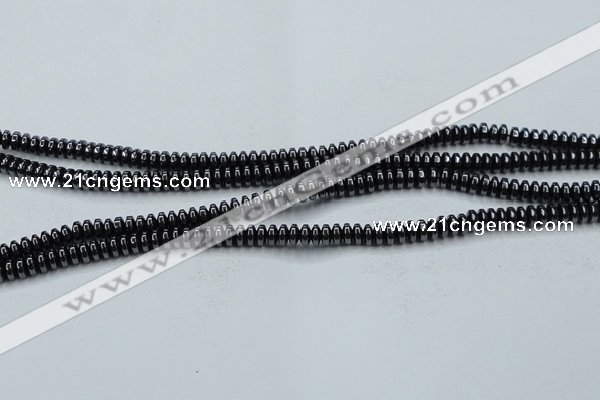 CHE966 15.5 inches 2*4mm rondelle hematite beads wholesale