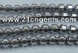 CHE972 15.5 inches 4*4mm plated hematite beads wholesale