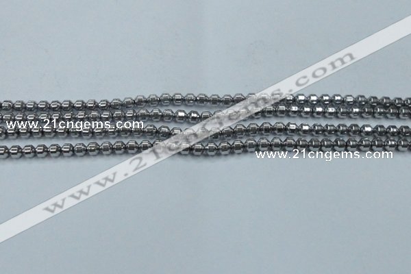 CHE972 15.5 inches 4*4mm plated hematite beads wholesale