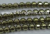 CHE974 15.5 inches 4*4mm plated hematite beads wholesale