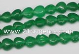 CHG04 15.5 inches 8*8mm heart dyed white jade beads wholesale