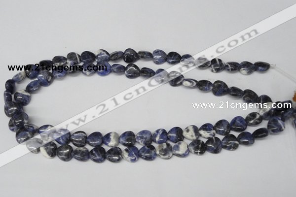 CHG11 15.5 inches 10*10mm heart sodalite gemstone beads wholesale