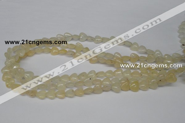 CHG21 15.5 inches 10*10mm heart yellow aventurine beads wholesale