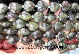 CHG214 15 inches 20mm heart dragon blood jasper beads wholesale