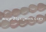 CHG25 15.5 inches 10*10mm heart rose quartz beads wholesale