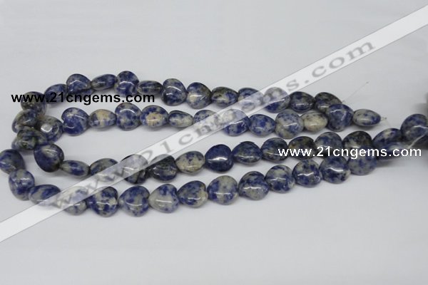 CHG43 15.5 inches 14*14mm heart sodalite gemstone beads wholesale