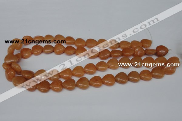 CHG47 15.5 inches 14*14mm heart red aventurine beads wholesale