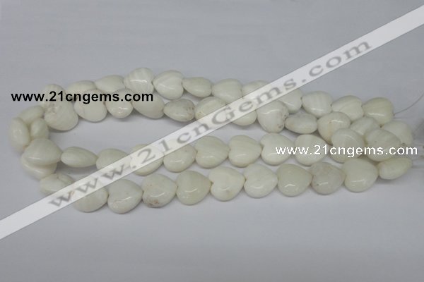 CHG62 15.5 inches 16*16mm heart shell beads wholesale