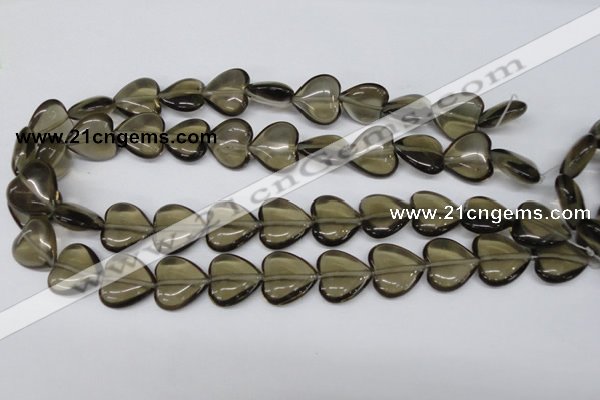 CHG65 17*17mm heart synthetic smoky quartz beads wholesale