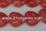 CHG74 15.5 inches 18*18mm heart cherry quartz beads wholesale