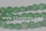 CHG90 15.5 inches 8*8mm faceted heart amazonite beads wholesale