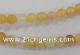 CHJ02 15.5 inches 6mm round honey jade stone beads wholesale