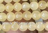 CHJ10 15.5 inches 4mm round honey jade beads wholesale