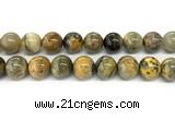 CHJ106 15 inches 16mm round honeybee jasper beads