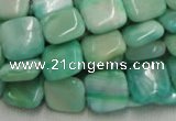 CHM08 16 inches 14*14mm square green hemimorphite beads wholesale