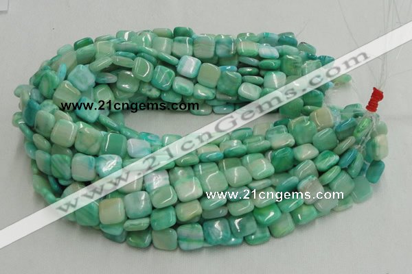 CHM08 16 inches 14*14mm square green hemimorphite beads wholesale