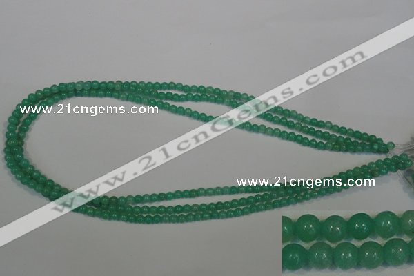 CHM20 15.5 inches 4mm round green hemimorphite beads