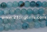 CHM200 15.5 inches 4mm round blue hemimorphite beads wholesale