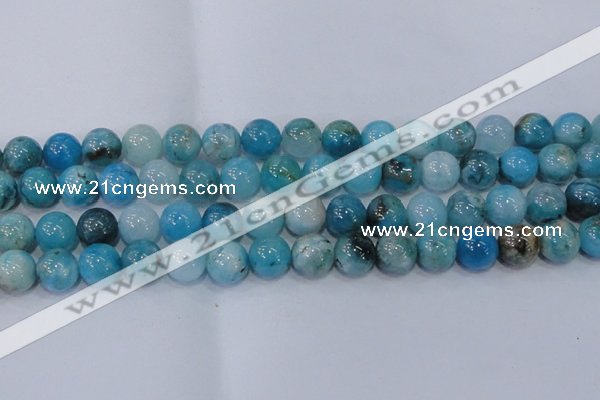 CHM205 15.5 inches 14mm round blue hemimorphite beads wholesale