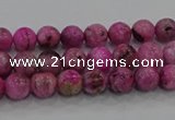 CHM220 15.5 inches 4mm round dyed hemimorphite beads wholesale