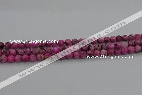 CHM221 15.5 inches 6mm round dyed hemimorphite beads wholesale