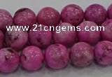 CHM223 15.5 inches 10mm round dyed hemimorphite beads wholesale