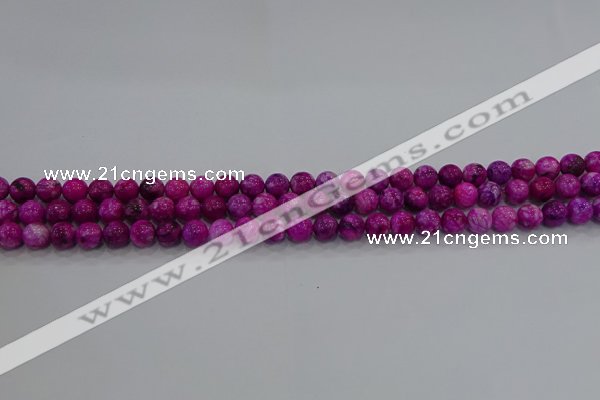 CHM228 15.5 inches 4mm round dyed hemimorphite beads wholesale