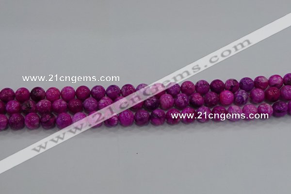 CHM229 15.5 inches 6mm round dyed hemimorphite beads wholesale