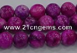 CHM230 15.5 inches 8mm round dyed hemimorphite beads wholesale