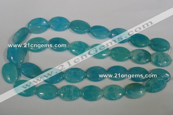 CHM28 15.5 inches 18*25mm oval blue hemimorphite beads wholesale