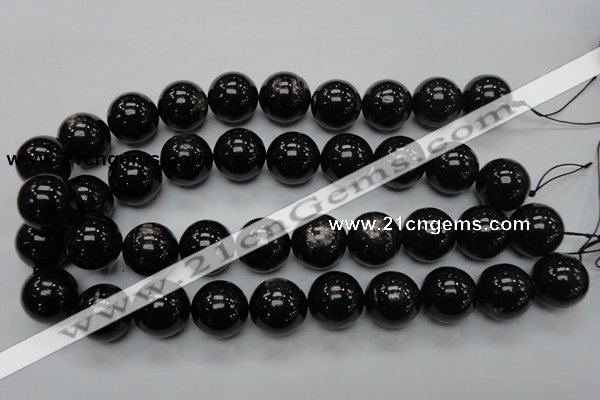 CHS05 15.5 inches 20mm round natural hypersthene gemstone beads