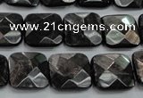 CHS27 15.5 inches 15*15mm faceted square natural hypersthene beads