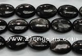 CHS71 15.5 inches 10*14mm oval natural hypersthene beads